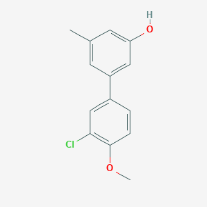 molecular formula C14H13ClO2 B6372016 MFCD18313366 CAS No. 1261917-40-1
