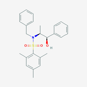 molecular formula C25H29NO3S B063723 (1R,2S)-2-[N-Benzyl-N-(mesitylenesulfonyl)amino]-1-phenyl-1-propanol CAS No. 187324-63-6