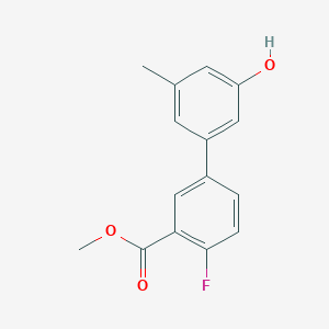 molecular formula C15H13FO3 B6372332 MFCD18313422 CAS No. 1261996-22-8