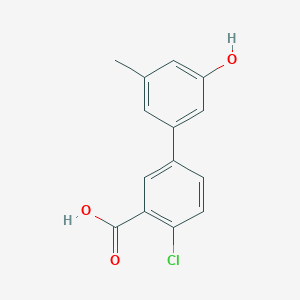 molecular formula C14H11ClO3 B6372380 MFCD18313437 CAS No. 1261987-61-4