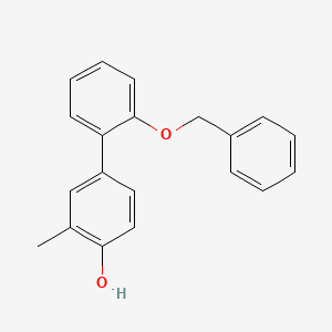 molecular formula C20H18O2 B6372564 4-(2-Benzyloxyphenyl)-2-methylphenol CAS No. 1261935-18-5