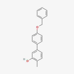 molecular formula C20H18O2 B6372627 5-(4-Benzyloxyphenyl)-2-methylphenol CAS No. 1261942-72-6