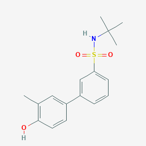 molecular formula C17H21NO3S B6372729 4-(3-t-Butylsulfamoylphenyl)-2-methylphenol CAS No. 1261917-85-4