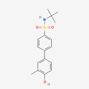 molecular formula C17H21NO3S B6372746 4-(4-t-Butylsulfamoylphenyl)-2-methylphenol CAS No. 1261897-11-3