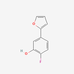 molecular formula C10H7FO2 B6372857 2-Fluoro-5-(furan-2-YL)phenol CAS No. 1261959-55-0