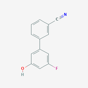 molecular formula C13H8FNO B6372927 5-(3-Cyanophenyl)-3-fluorophenol CAS No. 1261917-97-8