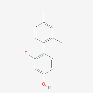 molecular formula C14H13FO B6373039 4-(2,4-Dimethylphenyl)-3-fluorophenol CAS No. 1261943-39-8