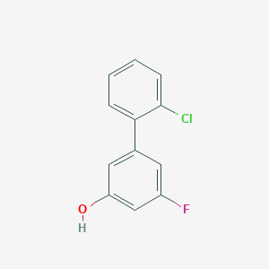 molecular formula C12H8ClFO B6373418 MFCD18313673 CAS No. 1261959-71-0