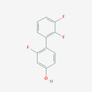 molecular formula C12H7F3O B6373498 4-(2,3-Difluorophenyl)-3-fluorophenol CAS No. 1261464-13-4