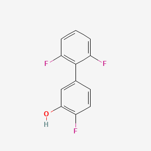 molecular formula C12H7F3O B6373521 5-(2,6-Difluorophenyl)-2-fluorophenol CAS No. 1261961-23-2