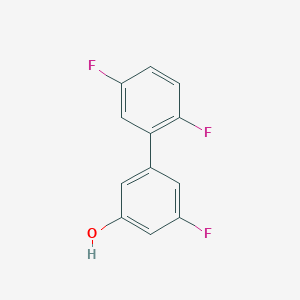 molecular formula C12H7F3O B6373553 5-(2,5-Difluorophenyl)-3-fluorophenol CAS No. 1261918-10-8