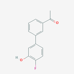 molecular formula C14H11FO2 B6373556 5-(3-Acetylphenyl)-2-fluorophenol CAS No. 1261935-80-1