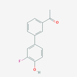 molecular formula C14H11FO2 B6373582 4-(3-Acetylphenyl)-2-fluorophenol CAS No. 1261935-65-2