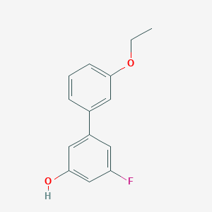 molecular formula C14H13FO2 B6373718 5-(3-Ethoxyphenyl)-3-fluorophenol CAS No. 1261897-55-5