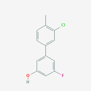 molecular formula C13H10ClFO B6373941 MFCD18313797 CAS No. 1261979-61-6