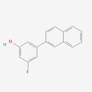 molecular formula C16H11FO B6374001 3-Fluoro-5-(naphthalen-2-YL)phenol CAS No. 1261893-83-7