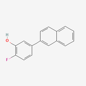 molecular formula C16H11FO B6374007 2-Fluoro-5-(naphthalen-2-YL)phenol CAS No. 1261923-87-8