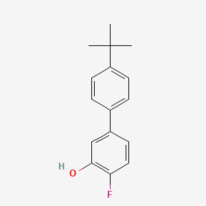 molecular formula C16H17FO B6374201 2-Fluoro-5-(4-T-butylphenyl)phenol CAS No. 1262002-71-0