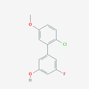 molecular formula C13H10ClFO2 B6374496 MFCD18313908 CAS No. 1261897-85-1