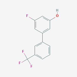 molecular formula C13H8F4O B6374531 3-Fluoro-5-(3-trifluoromethylphenyl)phenol CAS No. 1261639-19-3