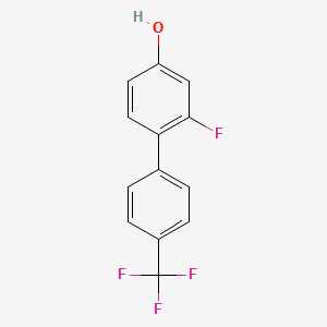 molecular formula C13H8F4O B6374578 3-Fluoro-4-(4-trifluoromethylphenyl)phenol CAS No. 1261823-77-1