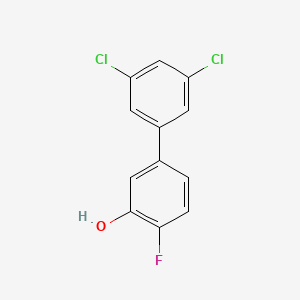 molecular formula C12H7Cl2FO B6374614 5-(3,5-Dichlorophenyl)-2-fluorophenol CAS No. 1261965-90-5