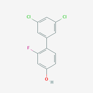 molecular formula C12H7Cl2FO B6374621 4-(3,5-Dichlorophenyl)-3-fluorophenol CAS No. 1261946-60-4