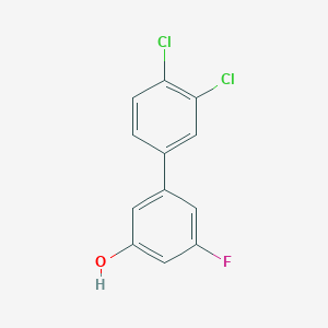 molecular formula C12H7Cl2FO B6374643 MFCD18313948 CAS No. 1261894-10-3