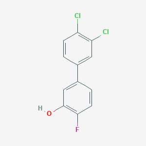 molecular formula C12H7Cl2FO B6374645 5-(3,4-Dichlorophenyl)-2-fluorophenol CAS No. 1261936-78-0