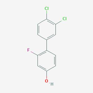 molecular formula C12H7Cl2FO B6374662 4-(3,4-Dichlorophenyl)-3-fluorophenol CAS No. 1261894-06-7