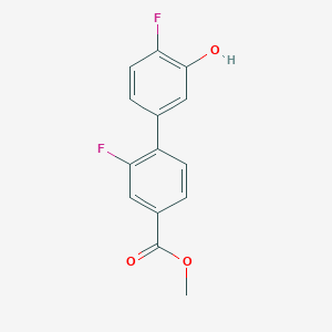molecular formula C14H10F2O3 B6374716 MFCD18313970 CAS No. 1262002-92-5