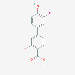 molecular formula C14H10F2O3 B6374759 MFCD18313977 CAS No. 1261894-17-0