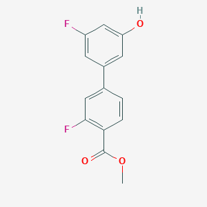 molecular formula C14H10F2O3 B6374775 MFCD18313980 CAS No. 1261962-66-6