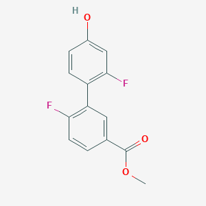 molecular formula C14H10F2O3 B6374783 MFCD18313975 CAS No. 1261950-68-8