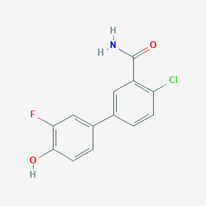 molecular formula C13H9ClFNO2 B6374807 MFCD18313989 CAS No. 1261947-22-1
