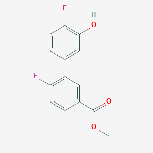 molecular formula C14H10F2O3 B6374823 MFCD18313974 CAS No. 1261918-51-7