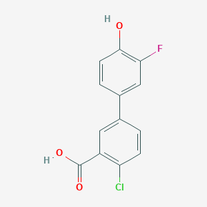 molecular formula C13H8ClFO3 B6374894 MFCD18314005 CAS No. 1261971-90-7