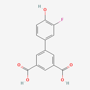 molecular formula C14H9FO5 B6375005 4-(3,5-Dicarboxyphenyl)-2-fluorophenol CAS No. 1261947-66-3
