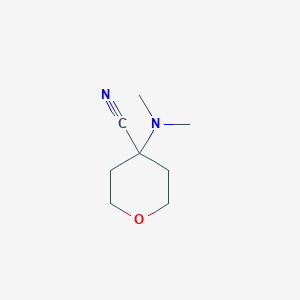 molecular formula C8H14N2O B063751 4-(Dimethylamino)tetrahydro-2H-pyran-4-carbonitrile CAS No. 176445-77-5