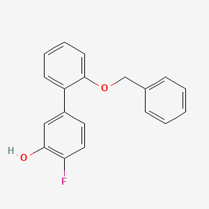 molecular formula C19H15FO2 B6375154 5-(2-Benzyloxyphenyl)-2-fluorophenol CAS No. 1261897-89-5