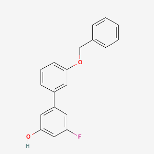 molecular formula C19H15FO2 B6375243 5-(3-Benzyloxyphenyl)-3-fluorophenol CAS No. 1261952-93-5