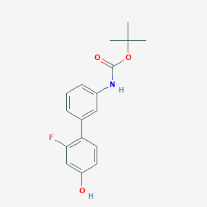 molecular formula C17H18FNO3 B6375270 4-(3-BOC-Aminophenyl)-3-fluorophenol CAS No. 1261918-80-2