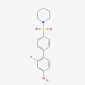 molecular formula C17H18FNO3S B6375392 MFCD18314123 CAS No. 1261950-77-9
