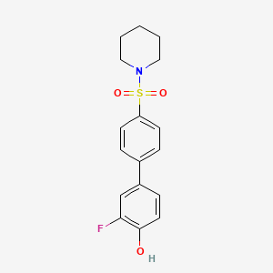 molecular formula C17H18FNO3S B6375397 MFCD18314121 CAS No. 1261948-97-3