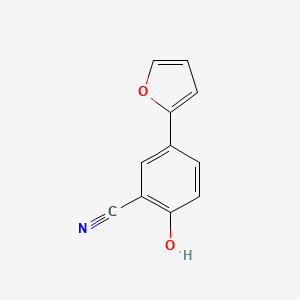 molecular formula C11H7NO2 B6375405 5-(Furan-2-yl)-2-hydroxybenzonitrile CAS No. 1261966-92-0