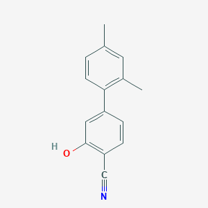 molecular formula C15H13NO B6375623 2-Cyano-5-(2,4-dimethylphenyl)phenol CAS No. 1261982-75-5