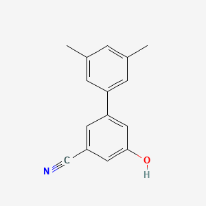 molecular formula C15H13NO B6375650 3-Cyano-5-(3,5-dimethylphenyl)phenol CAS No. 1261897-97-5