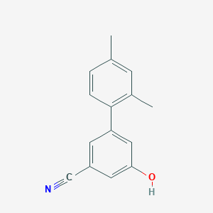 molecular formula C15H13NO B6375674 3-Cyano-5-(2,4-dimethylphenyl)phenol CAS No. 1261998-33-7