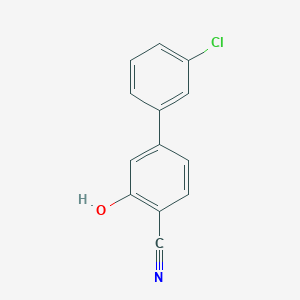 molecular formula C13H8ClNO B6375925 MFCD18314253 CAS No. 1261941-74-5