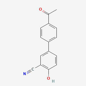 molecular formula C15H11NO2 B6376018 4-(4-Acetylphenyl)-2-cyanophenol CAS No. 1261924-20-2